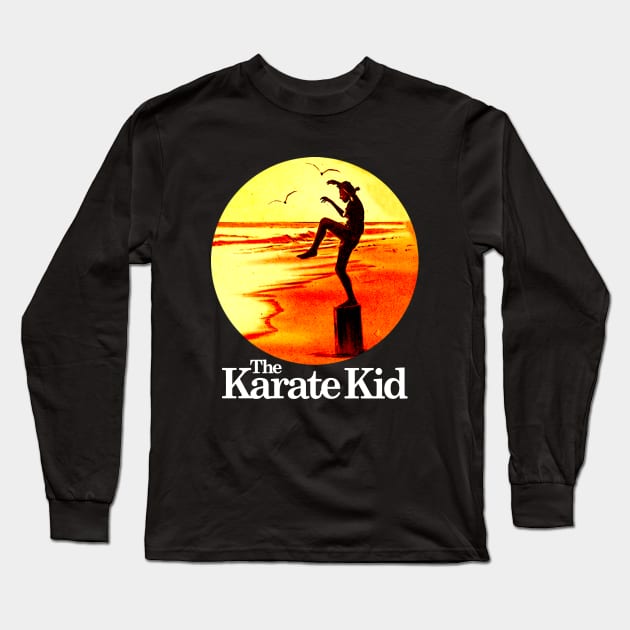 Retro Karate Kid Long Sleeve T-Shirt by BLACKLEAF